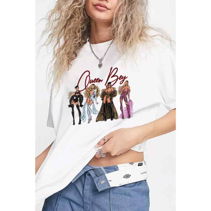 crashangel.us - Wholesale Screen Printed T-Shirt - Women's - QUEEN BEY WOMEN GRAPHIC TEE4