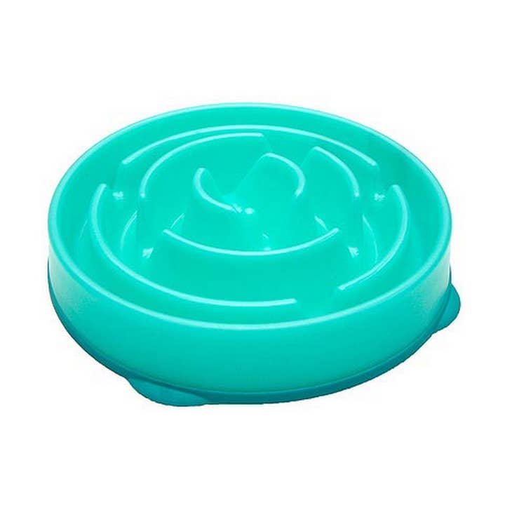Outward Hound Slow/Fun Feeder Teal for wholesale by King Wholesale Pet Goods