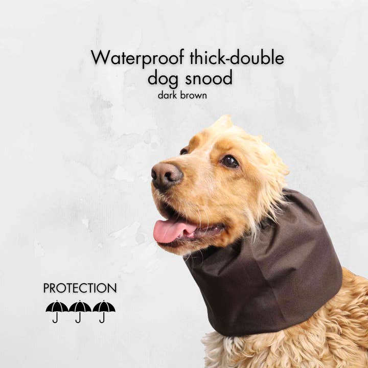 Distinguish Me - Wholesale Pet Snood - Dog - Waterproof Dog Snood | Brown4