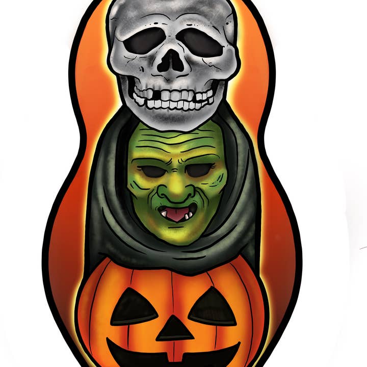 Halloween 3 Masks Inspired Plush Doll or Ornament for wholesale by The Cuddle Cult