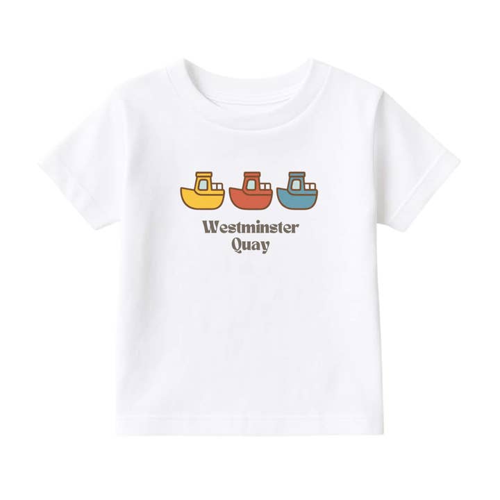 Graphic Tee - Westminster Quay for wholesale by Baby Nook