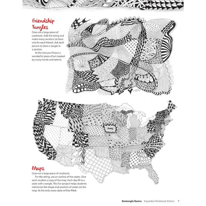 Fox Chapel Publishing – Artes e entretenimento por atacado – Noções básicas do Zentangle, Edição de pasta de trabalho expandida4