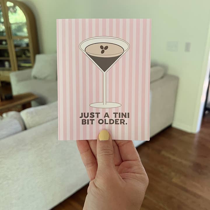 Kelly Scott Design Co - Wholesale Birthday Card - Espresso Martini Birthday Card — Martini Birthday Card2