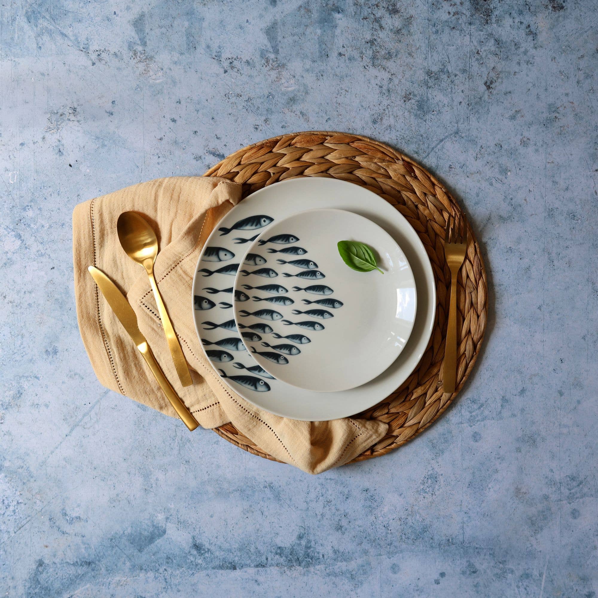 Novastyl - Wholesale Dinner Plate - PESCARE flat plate 26.5cm in porcelain7