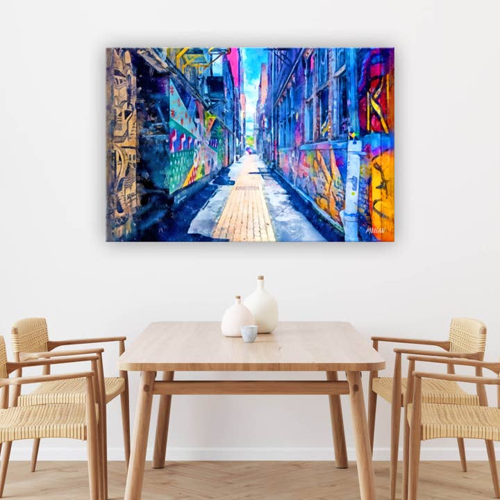 Art Canvases, Knoxville TN, Strong Alley for wholesale by G.O.A.T House of Creative
