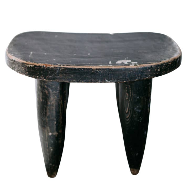 Luxe B Co - Wholesale Stool - Senufo Stool Bench Black Reclaimed Elm Wood Large0