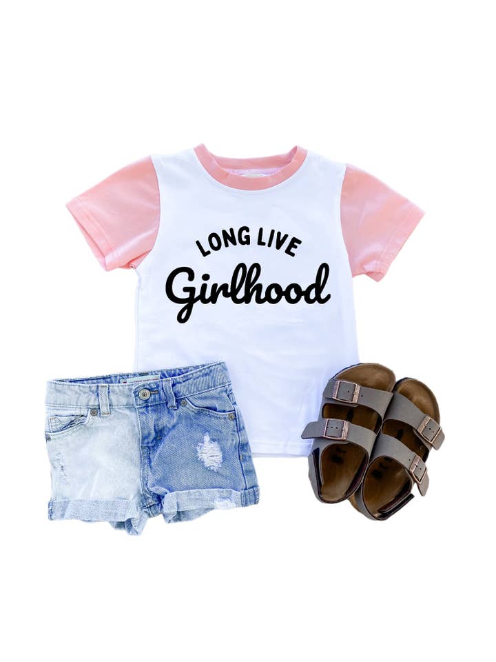 Holland Ave Clothing - Wholesale Screen Printed T-Shirt - Kids - Long Live Girlhood | Infant Toddler Youth Girls Shirt