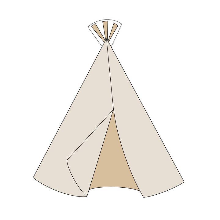 Tente Teepee pour la vente par Maison’s Custom Cutters