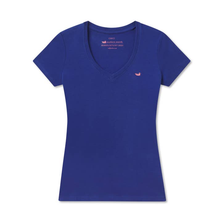 Caroline V-Neck Tee - Cotton for wholesale by Southern Marsh