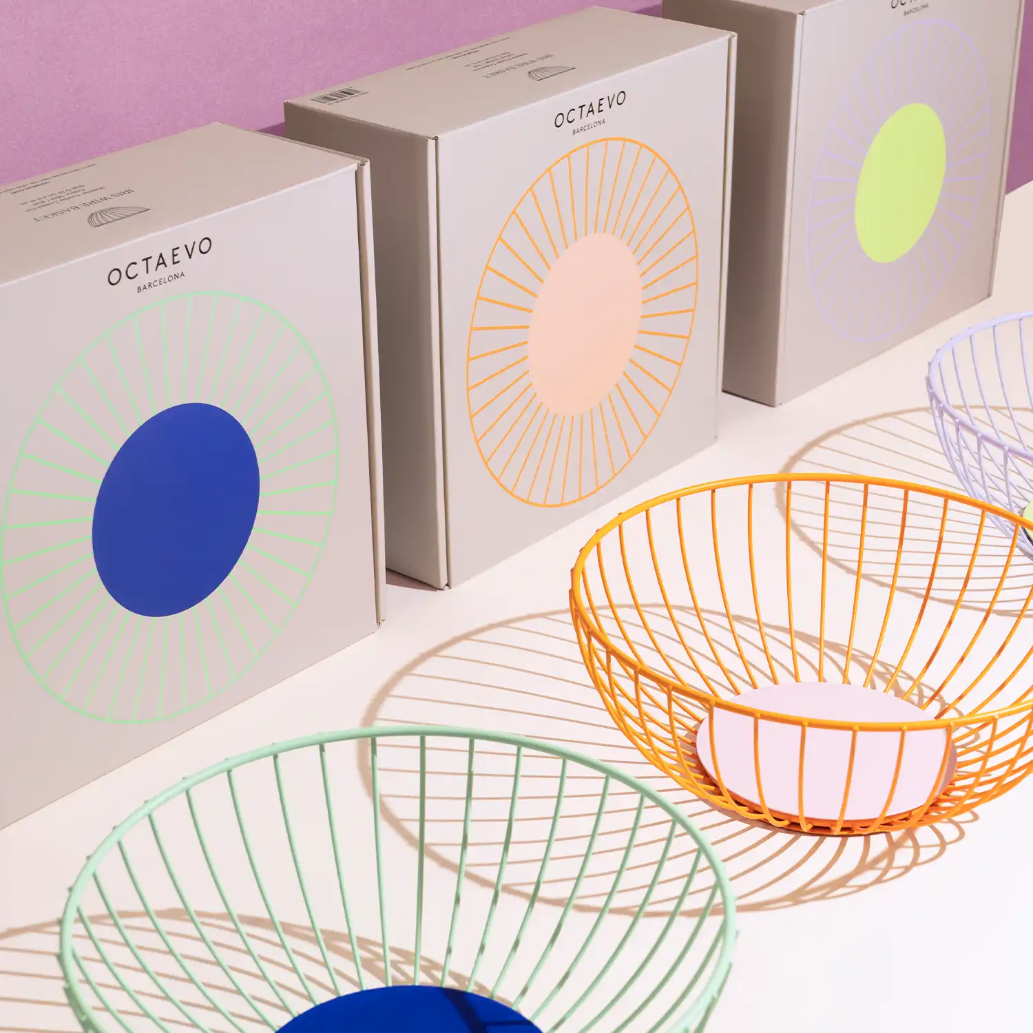 54 Celsius - Wholesale Basket - Iris Wire Basket - Small (7.5" diam) - Steel Fruit Basket7