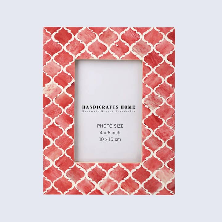 Handicrafts Home - Vendita all'ingrosso Cornice portafoto - Cornice Fotografica Marocchina | Larghezza Bordo 1,5" | 5 Colori