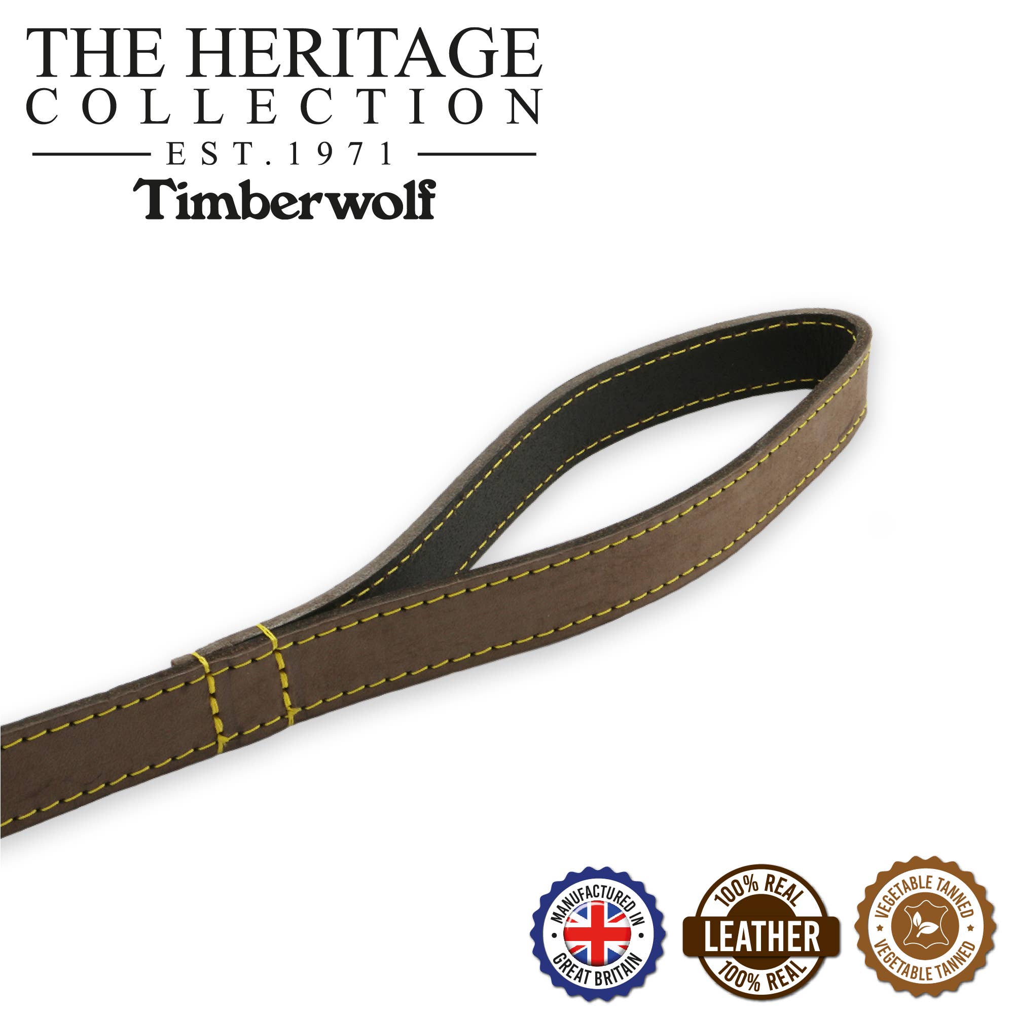 Ancol Pet Products Ltd – wholesale Pet leash – Dog – Timberwolf Leather Lead - various colours- 1m x 19mm10
