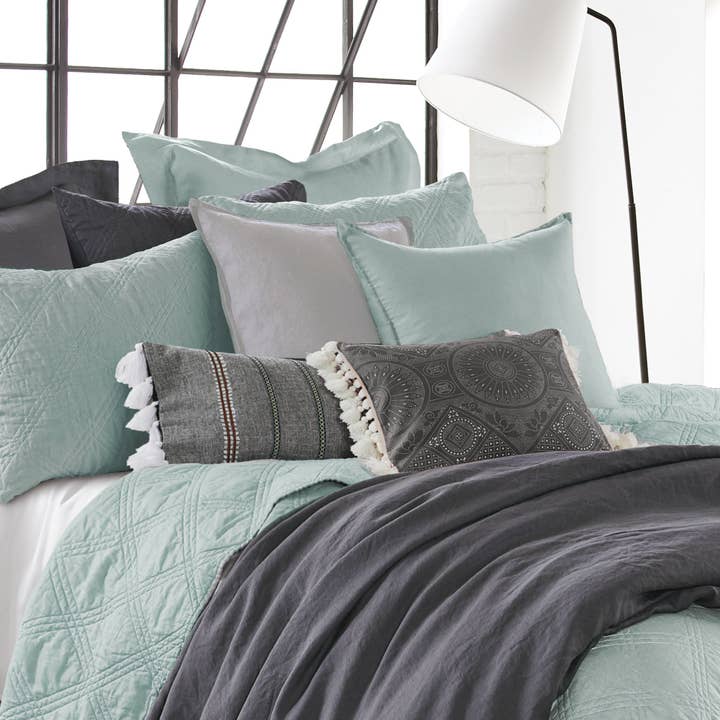 Levtex Home - Wholesale Throw Pillow Cover - French Flax Washed Linen Square Pillow Cover- Set of 223