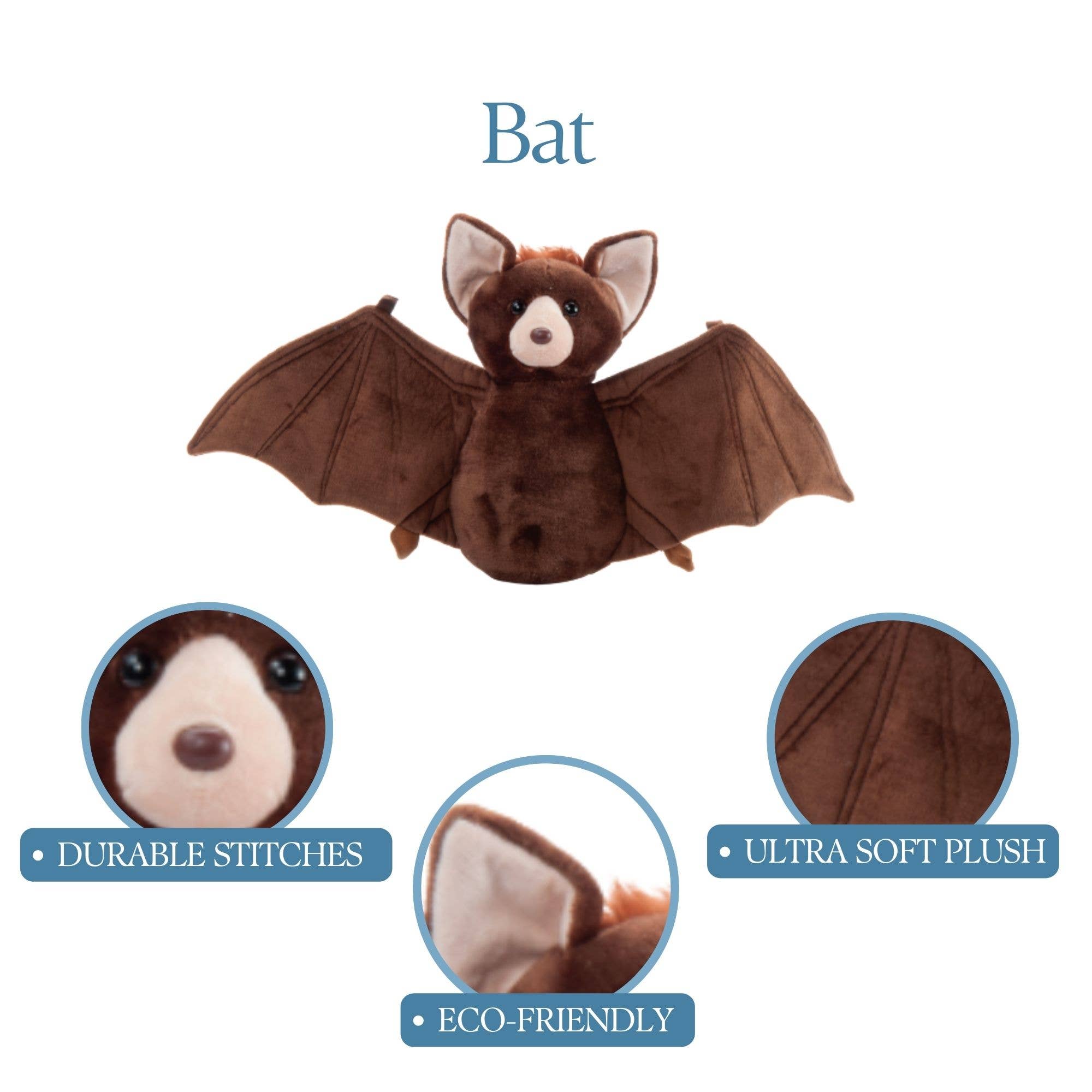The Petting Zoo - Wholesale Stuffed/Plush Toy - Kids & Baby - 12" (28cm) Wild Onez Bat Halloween Plush2