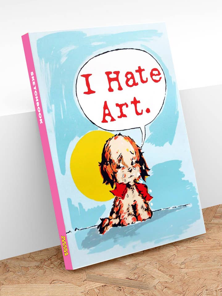 Funny Gift - I Hate Art Sketchbook by Magda Archer for wholesale by Brainbox Candy