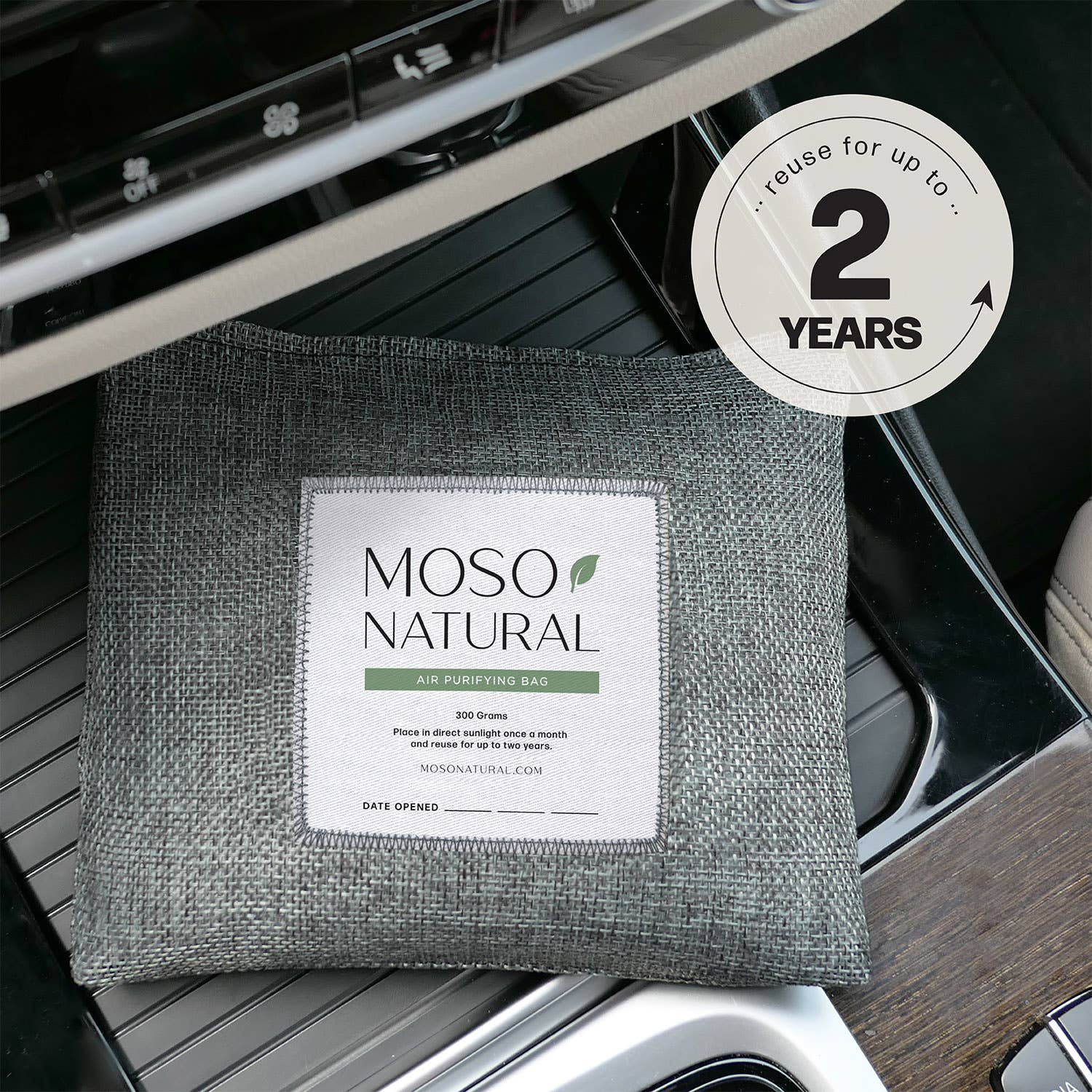 Moso Natural - Wholesale Car Freshener - Unisex - Car Odor Eliminator & Air Freshener w/ Bamboo Charcoal3