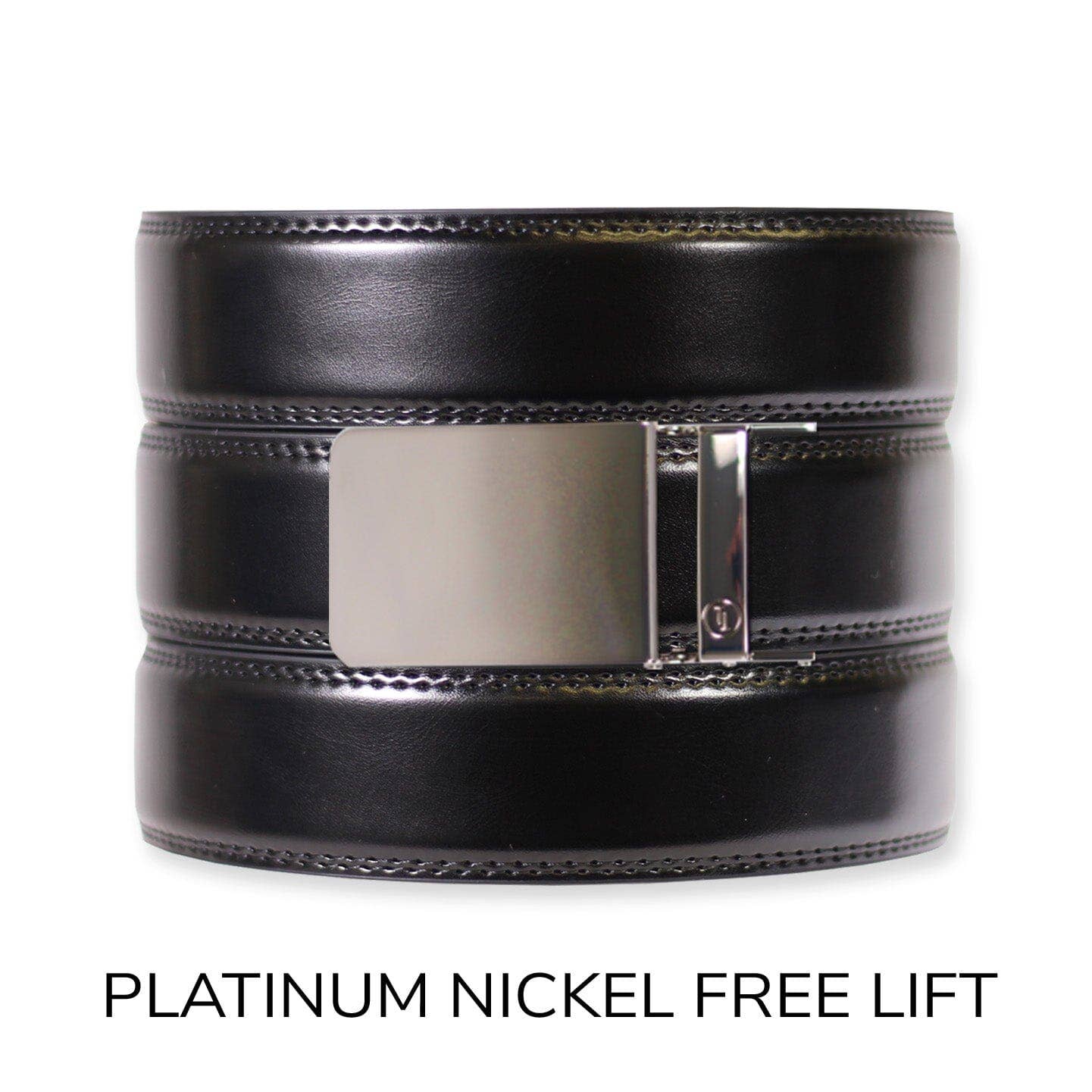 Tough Apparel – Engroshandel Bælte - Herre – Glans Sort Læder Ratchet Bælte & Spænde Sæt12