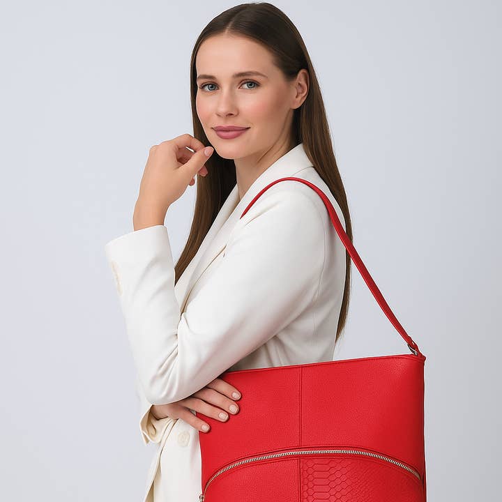 VIA FIORE - Wholesale Shoulder Bag - Women's - VIA FIORE - HANDBAG PURSE TOTE CLUTCH SATCHEL HANDLE - #103