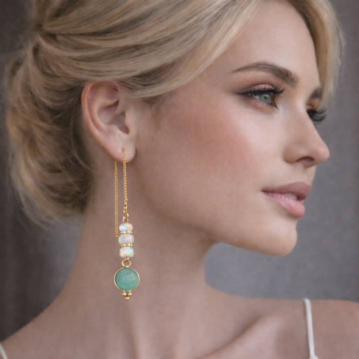 UPALA Ethiopian opal earring for wholesale by Moira Bijoux Creation