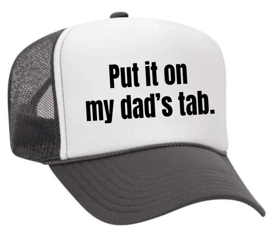 Inappropriate Trucker Hats - Wholesale Trucker Hat - Women's - Put It On My Dad’s Tab Trucker Hat28