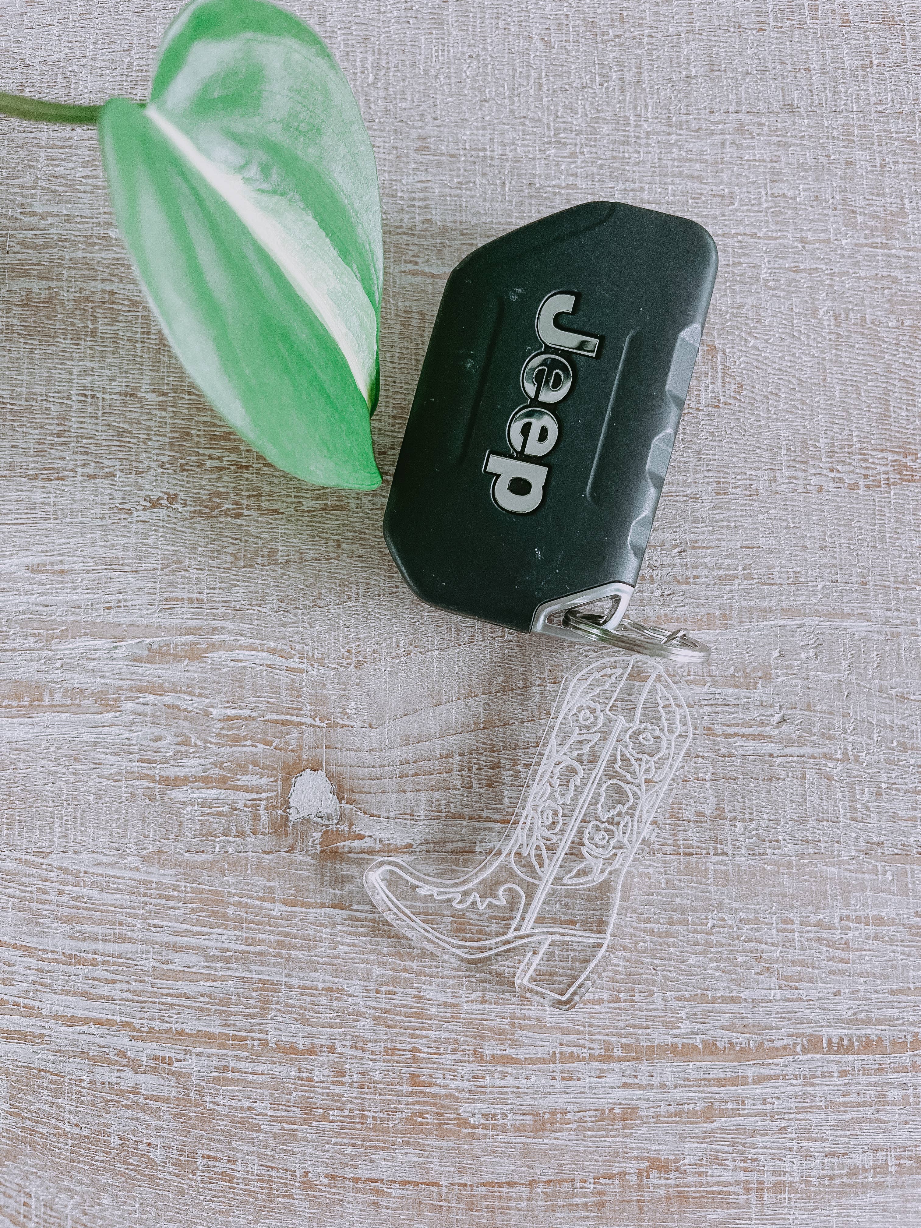 Sugar Koated Designs - Wholesale Keychain - Women's - Cowboy Boots Keychain, Cowgirl Boot Keychain, Western3