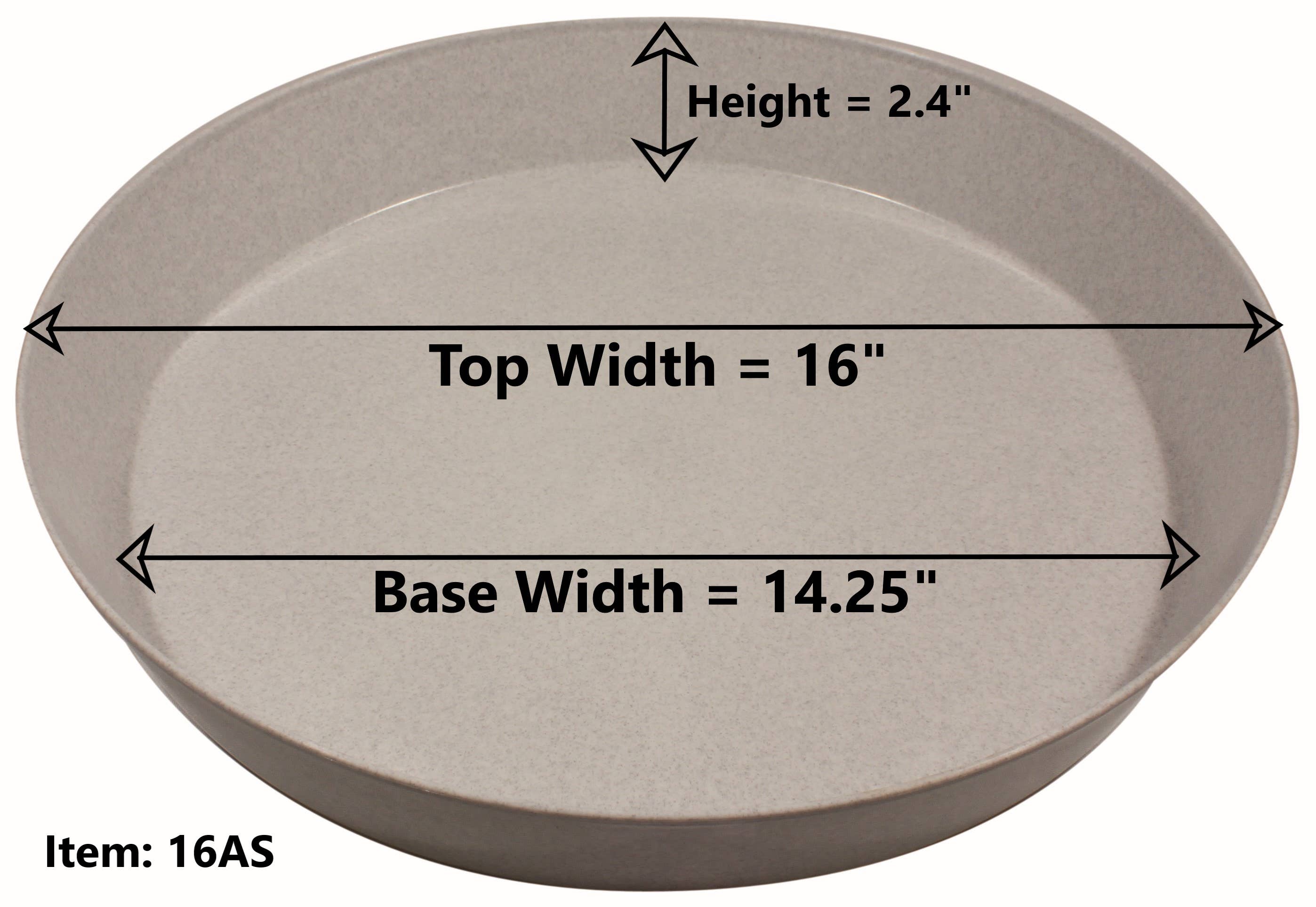 Austin Planter - Wholesale Saucer - Plant Saucers -Natural Colored Plastic9