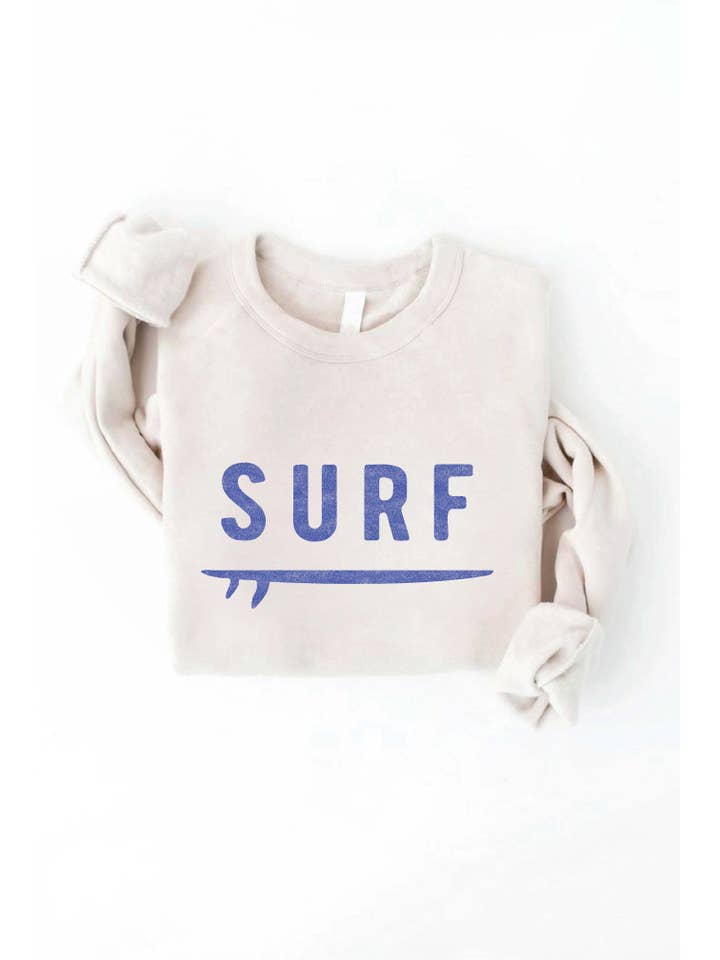 OAT COLLECTIVE - Wholesale Graphic Sweatshirt - Women's - SURF Graphic Sweatshirt
