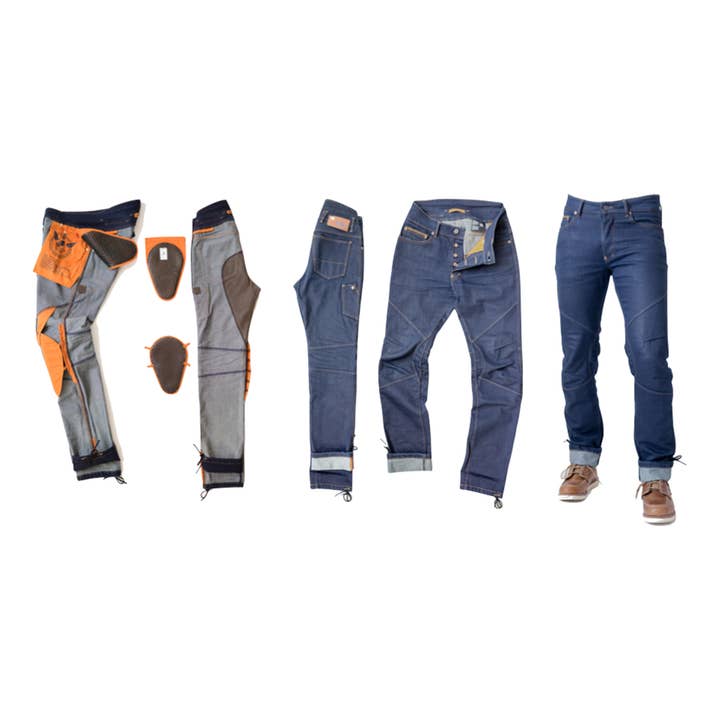 Bolid’ster - MAD PROJECT – calças de ganga - Homem por atacado – JEANS RIDE'STER ÍNDIGO EM ARMALITH®