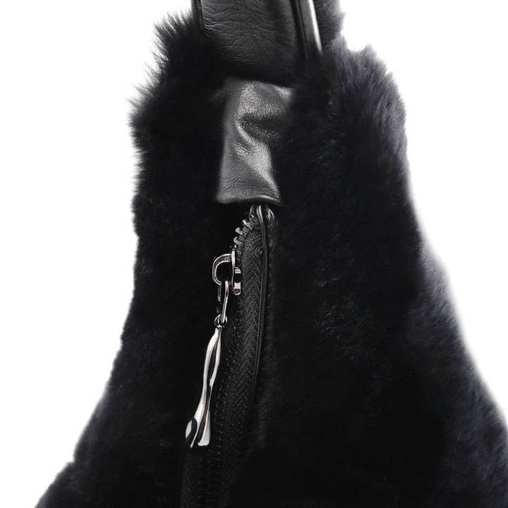 Surell - Wholesale Shoulder Bag - Women's - Rex Rabbit Fur Shoulder Bag2