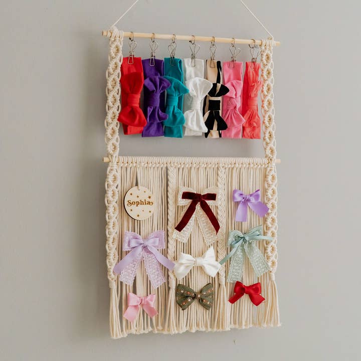 Macrame Bow Holder I59 for wholesale by BeanDaikon