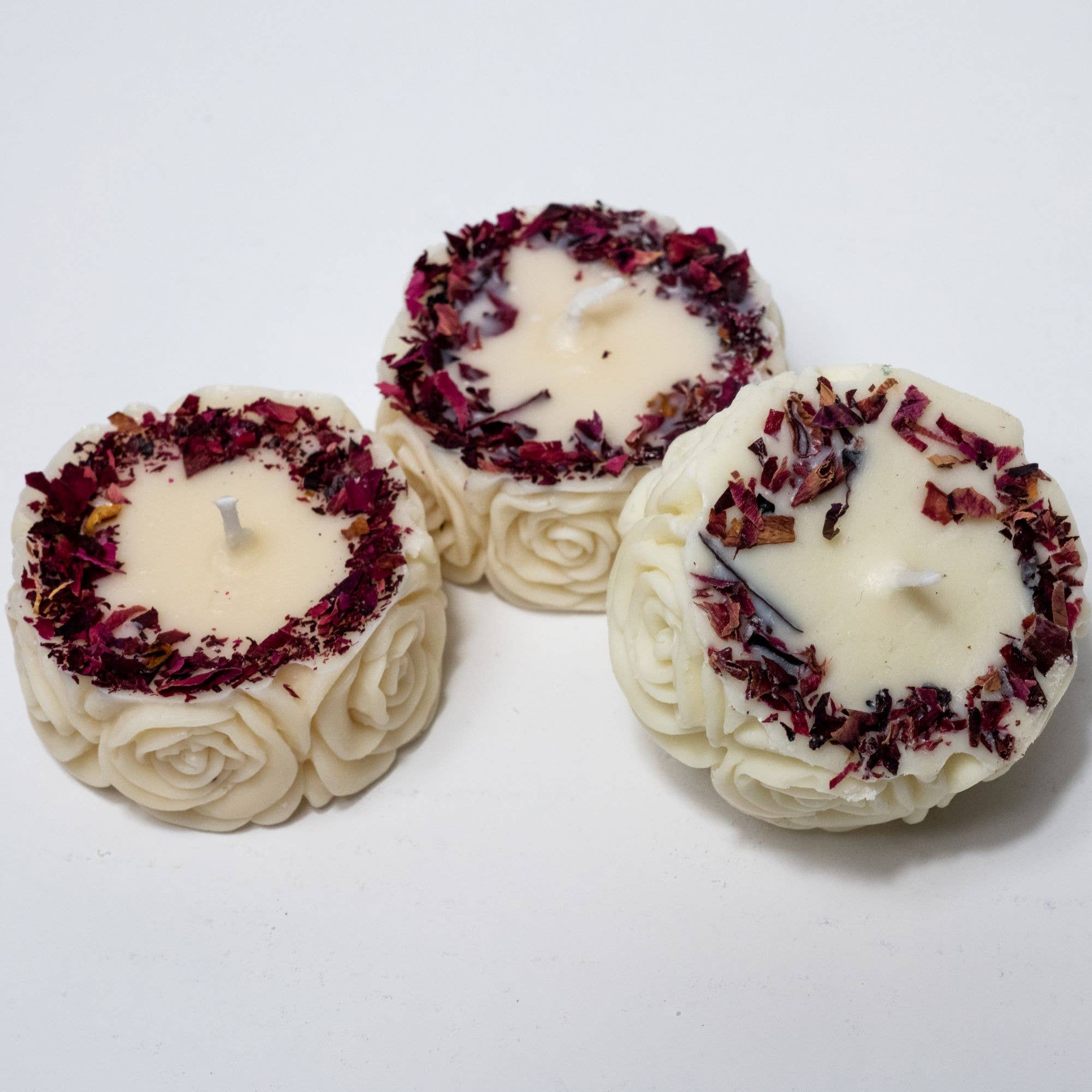 Prechi creations – Großhandel Geschenkkerze – Rose Curvy - Teelichtkerze2