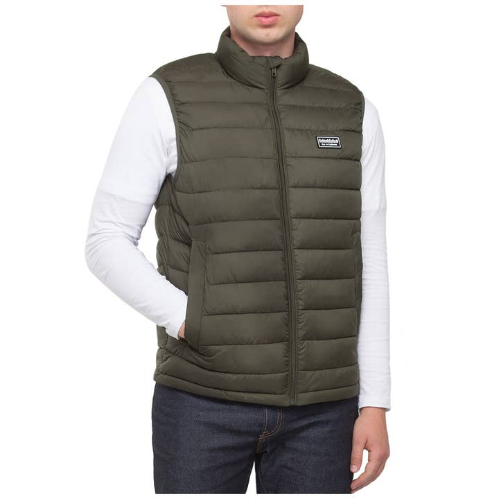Rokka & Rolla - Wholesale Outerwear Vest - Men's - Men's Packable Puffer Vest Warm Sleeveless Jacket11