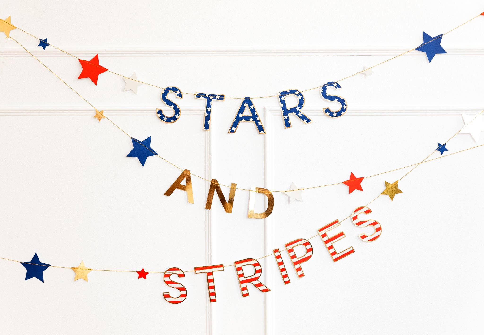 My Mind’s Eye - Wholesale Party Sign/Banner - SSP906 - Stars and Stripes Banner2