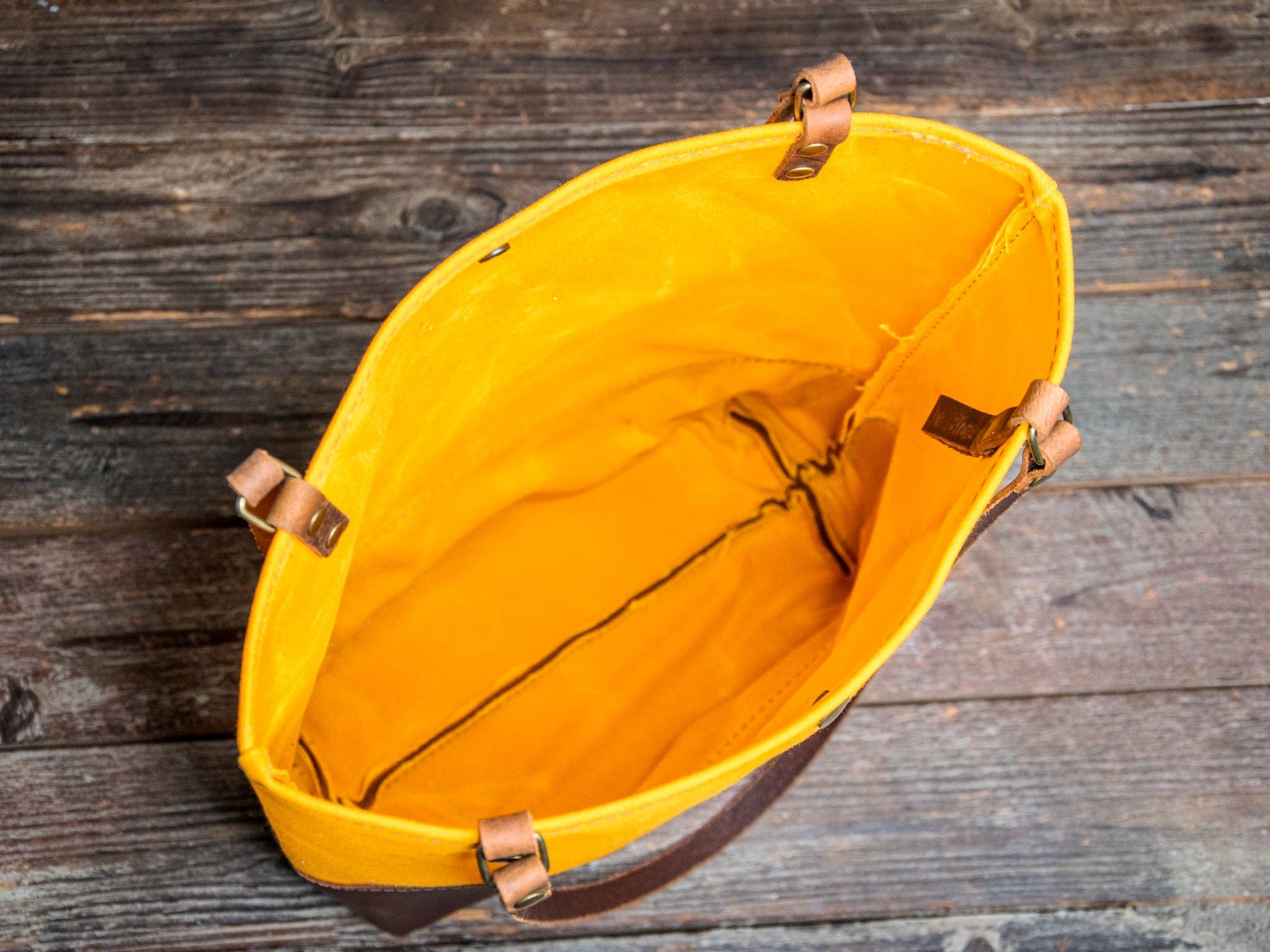 In Blue Handmade - Wholesale Tote Bag - Women's - Essential Waxed Canvas and Leather Tote with Options32