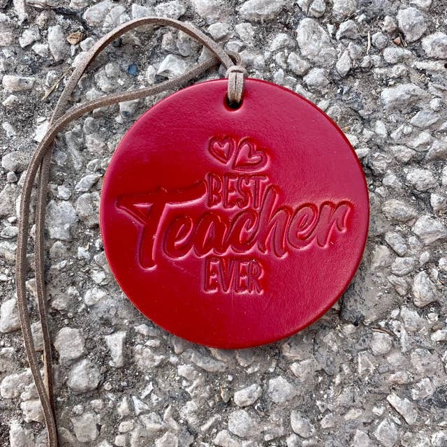 Best Teacher Ever Air Flair for wholesale by Callahan Leather Co.