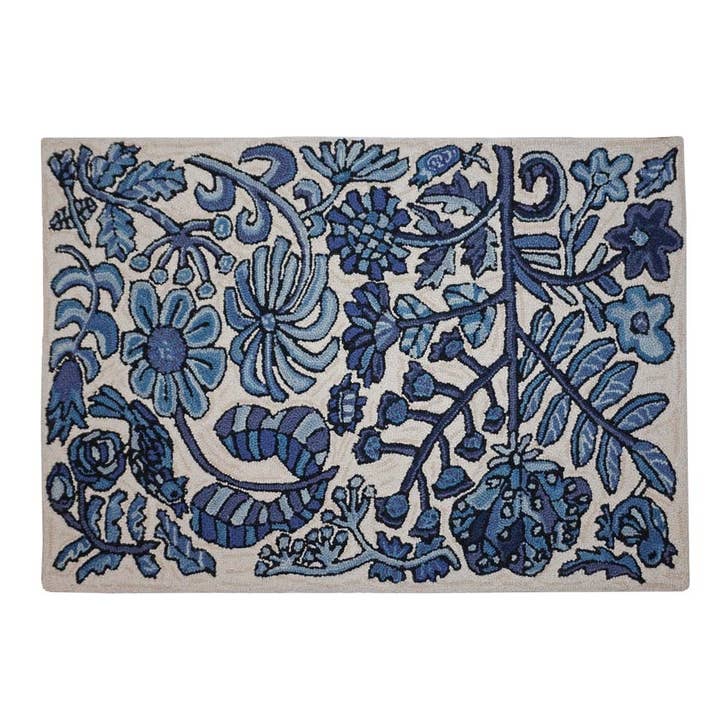 Michaelian Home/India Overseas Traders, Inc. - Vente Tapis - Tapis Bloomer Morning Hooked en laine 2 pi x 8 pi3