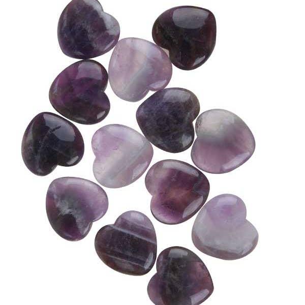 Natures Artifacts Inc - Wholesale Spiritual Stone/Crystal - Amethyst Heart Stones Mini - Amethyst Hearts4