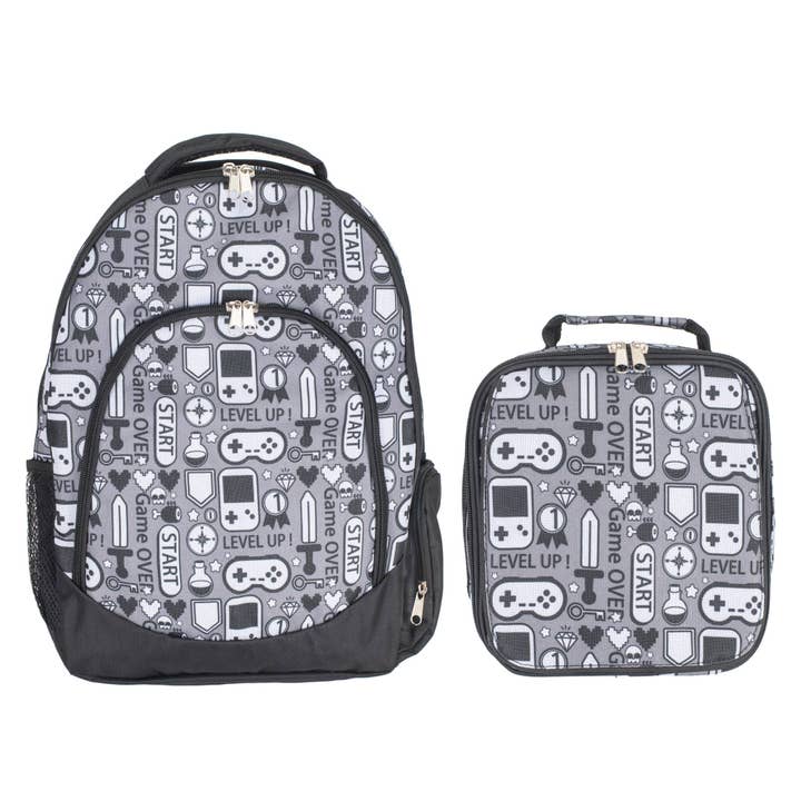 Magnolia - Wholesale Backpack - Kids - Gamer Backpack & Lunchbag Set