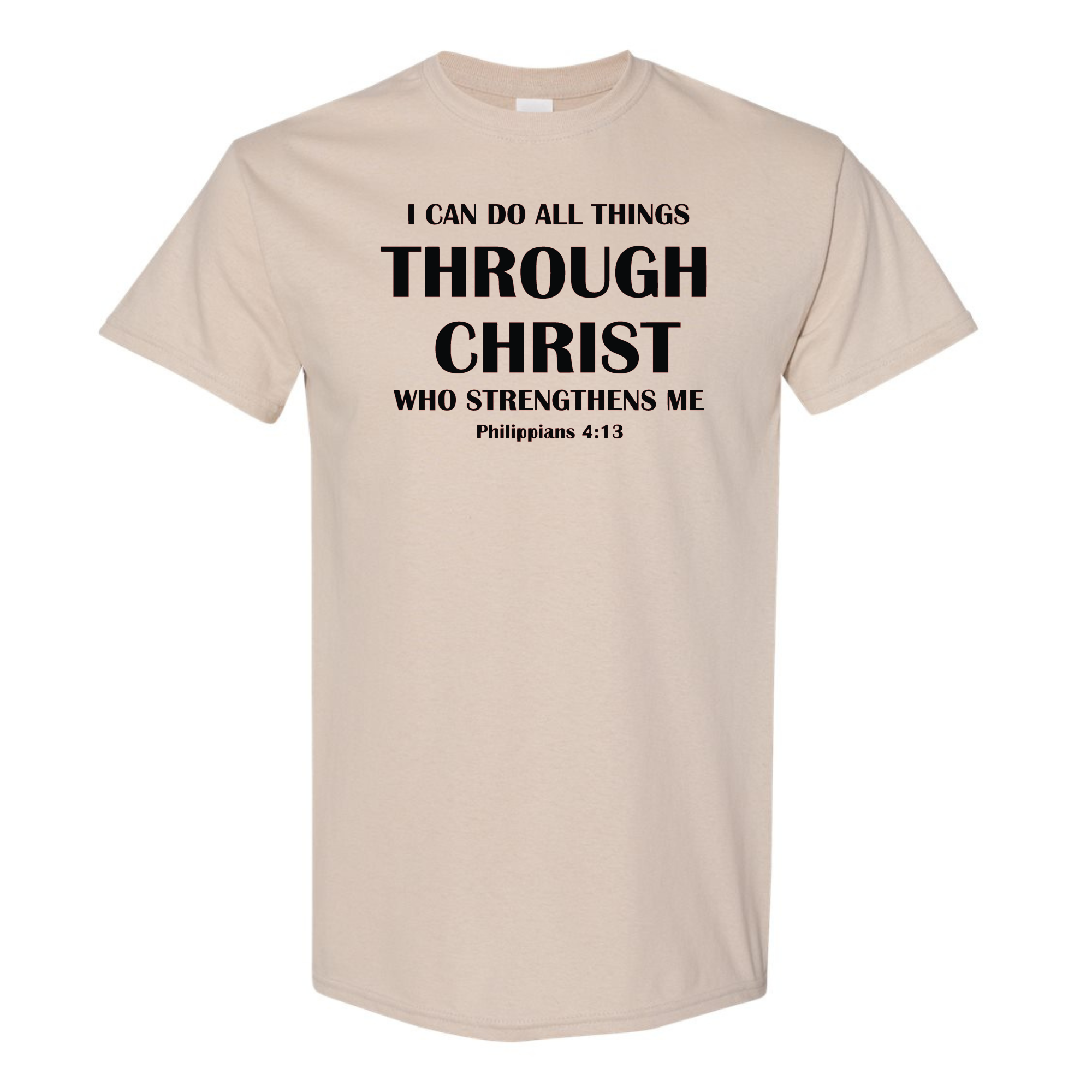 Love Ann Joy Apparel, LLC - Wholesale Screen Printed T-Shirt - Men's - I Can Do All Things Through Christ Christian T-Shirt2