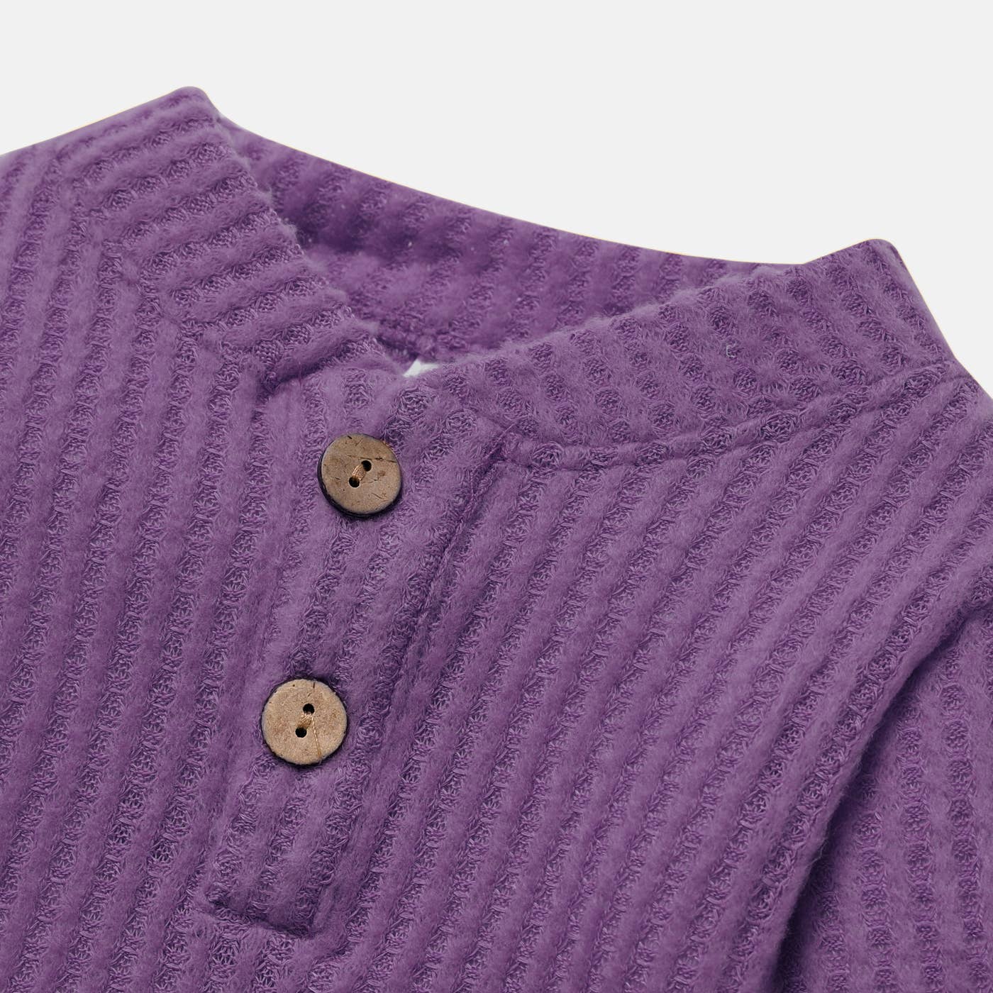 PatPat - Wholesale Clothing Set - Baby - 2pcs Solid Waffle Long-sleeve Baby Set3