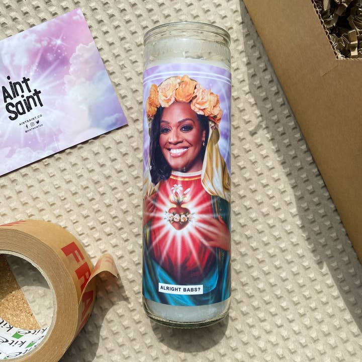 Saint Alison Hammond Prayer Candle for wholesale by Ain't Saint