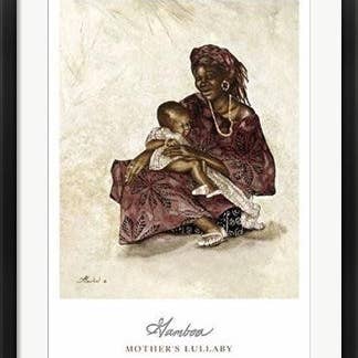 Art encadré "Berceuse de Mère" par Consuelo Gamboa 20 x 26 pour la vente par Modern Memory Design Picture Frames