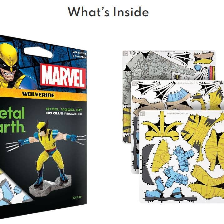 Metal Earth - Wholesale DIY Craft Kit - Wolverine Metal Earth Model Kit