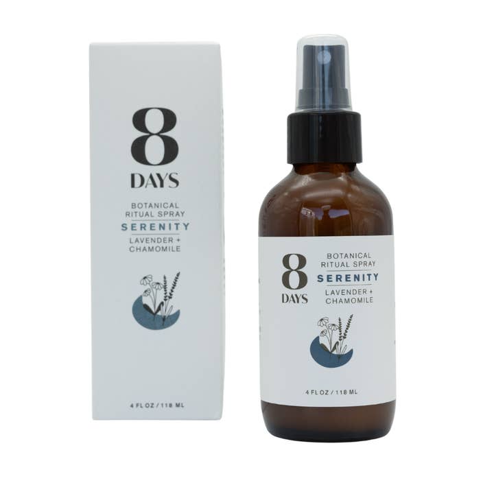Serenity Botanical Room Spray for wholesale by 8 Days Botanicals