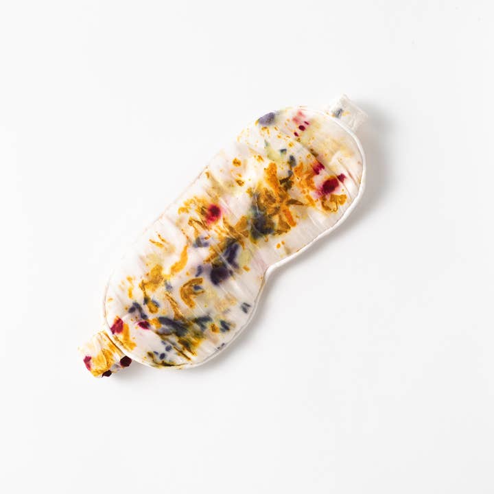 DYE KWEEN - Wholesale Sleep/Eye Mask - Abstract Botanically Dyed Silk Sleep Mask2