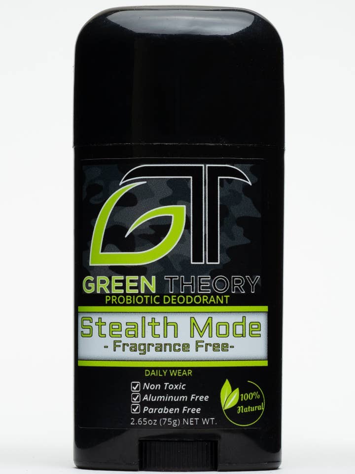 Stealth Mode - Fragrance Free Probiotic Natural Deodorant for wholesale by Green Theory Naturals