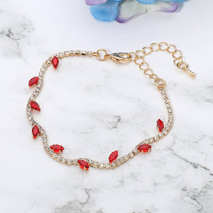 Sensibling Corp. - Wholesale Tennis Bracelet - CZ Marquise Cluster Accent Evening Tennis Bracelet4