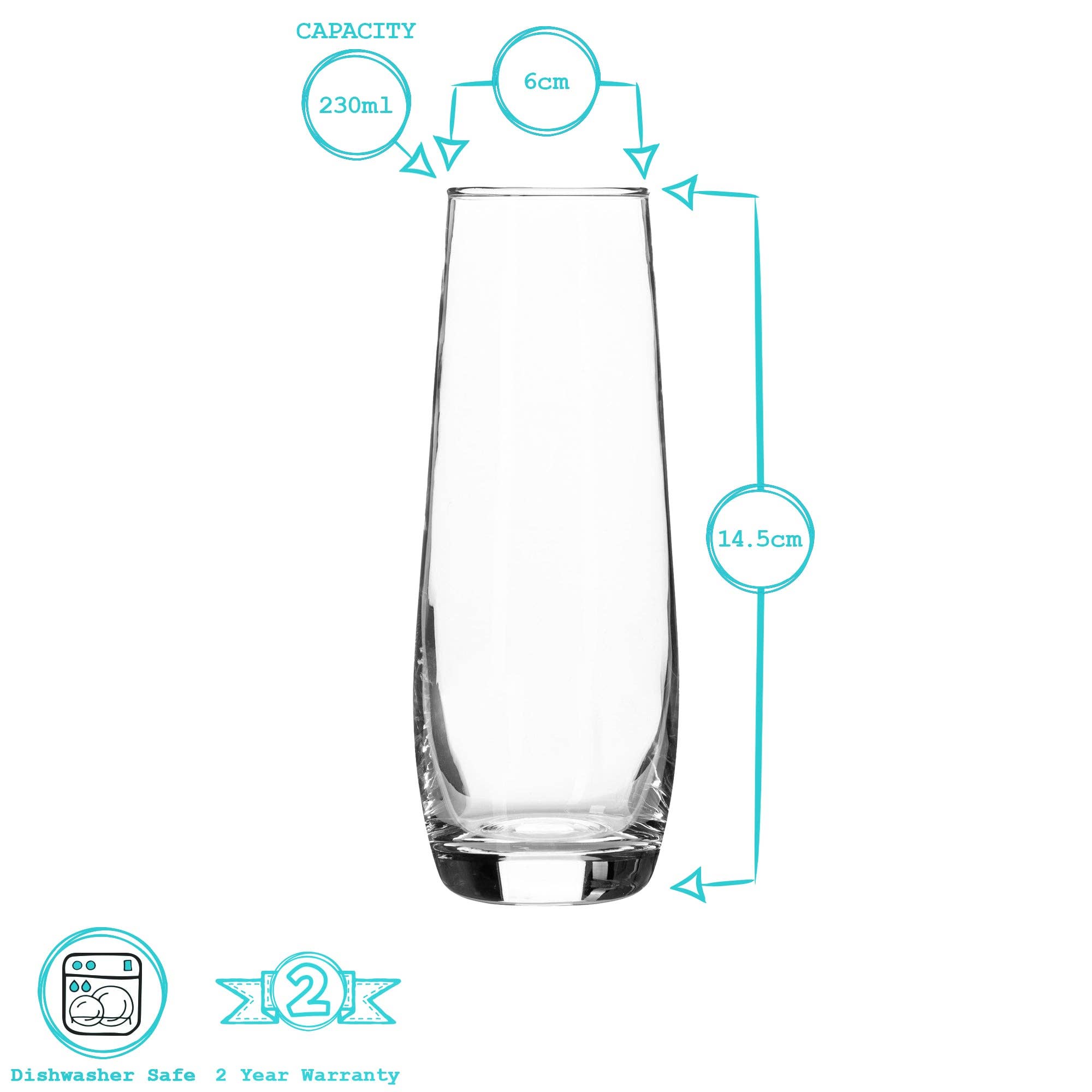 Rinkit Ltd – wholesale Champagne flute – Argon Tableware Corto Stemless Champagne Flute - 230ml6