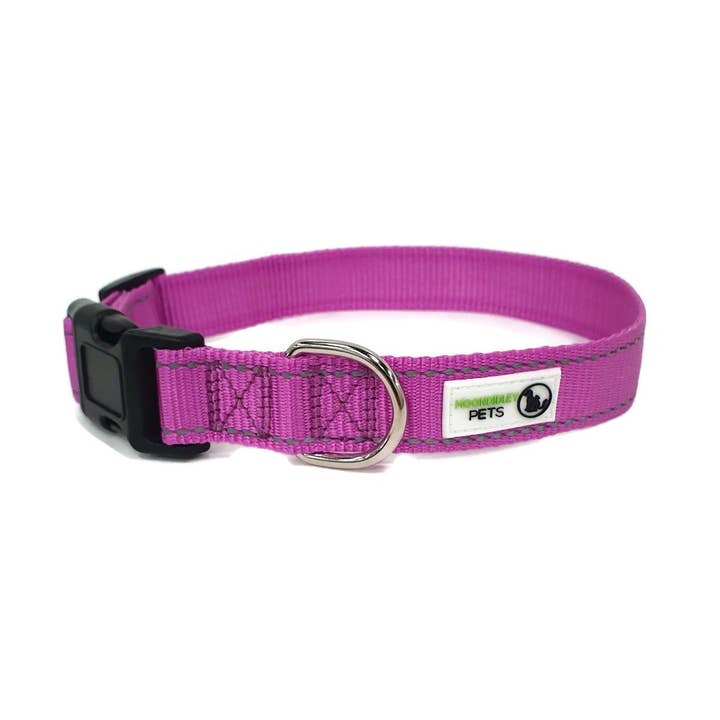 Moondidley Pets - Wholesale Pet collar – Dog - Nylon w/Reflective Stitching Dog Collar - Moondidley Pets3