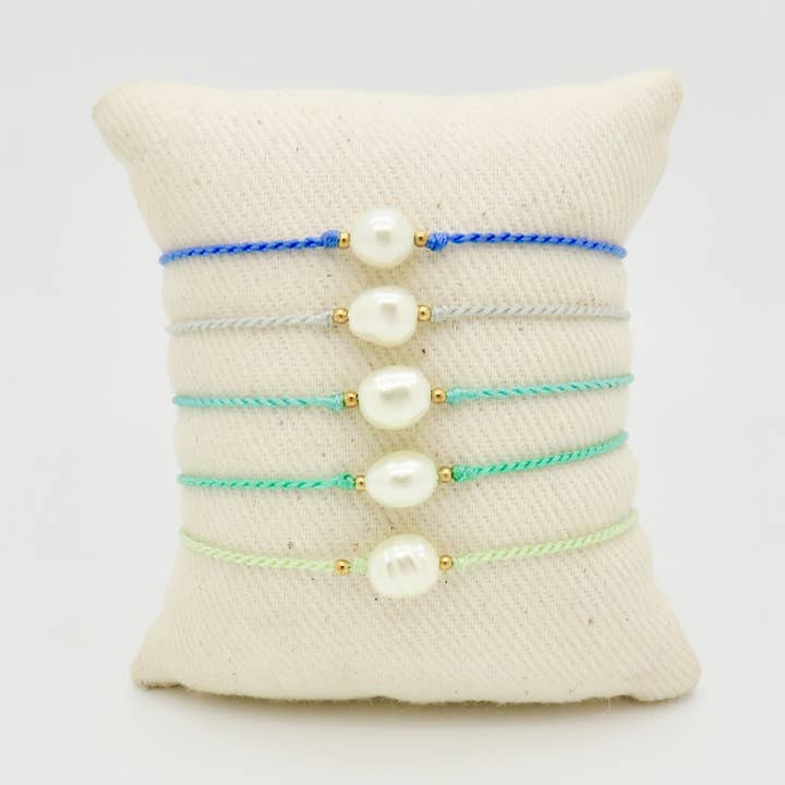Bracelet Pearl Set of 5 Ocean Colors for wholesale by OTOP USA